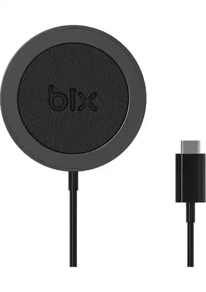 Bix BXMG15 Manyetik Kablosuz Şarj Cihazı 15W Hızlı ve Güvenli Şarj Çözümü