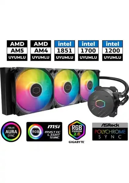 Cooler Master Masterliquid Core 360L ARGB İşlemci Sıvı Soğutucu Teknik Özellikleri ve Performans Analizi