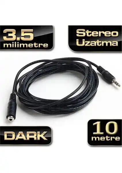 Dark 10 Metre 3.5mm Stereo Ses Uzatma Kablosu Teknik ve Kullanım Analizi