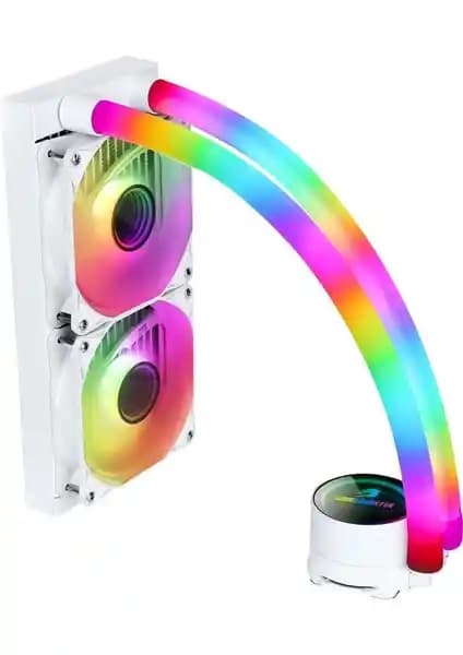 GameBooster Infinity 240 Beyaz Edition Yüksek Performanslı ve Estetik Sıvı Soğutma Çözümü