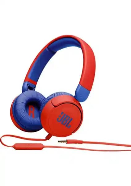 JBL JR310 Kırmızı Çocuk Kulaklığı Güvenli Ses Seviyesi ve Konforlu Tasarım