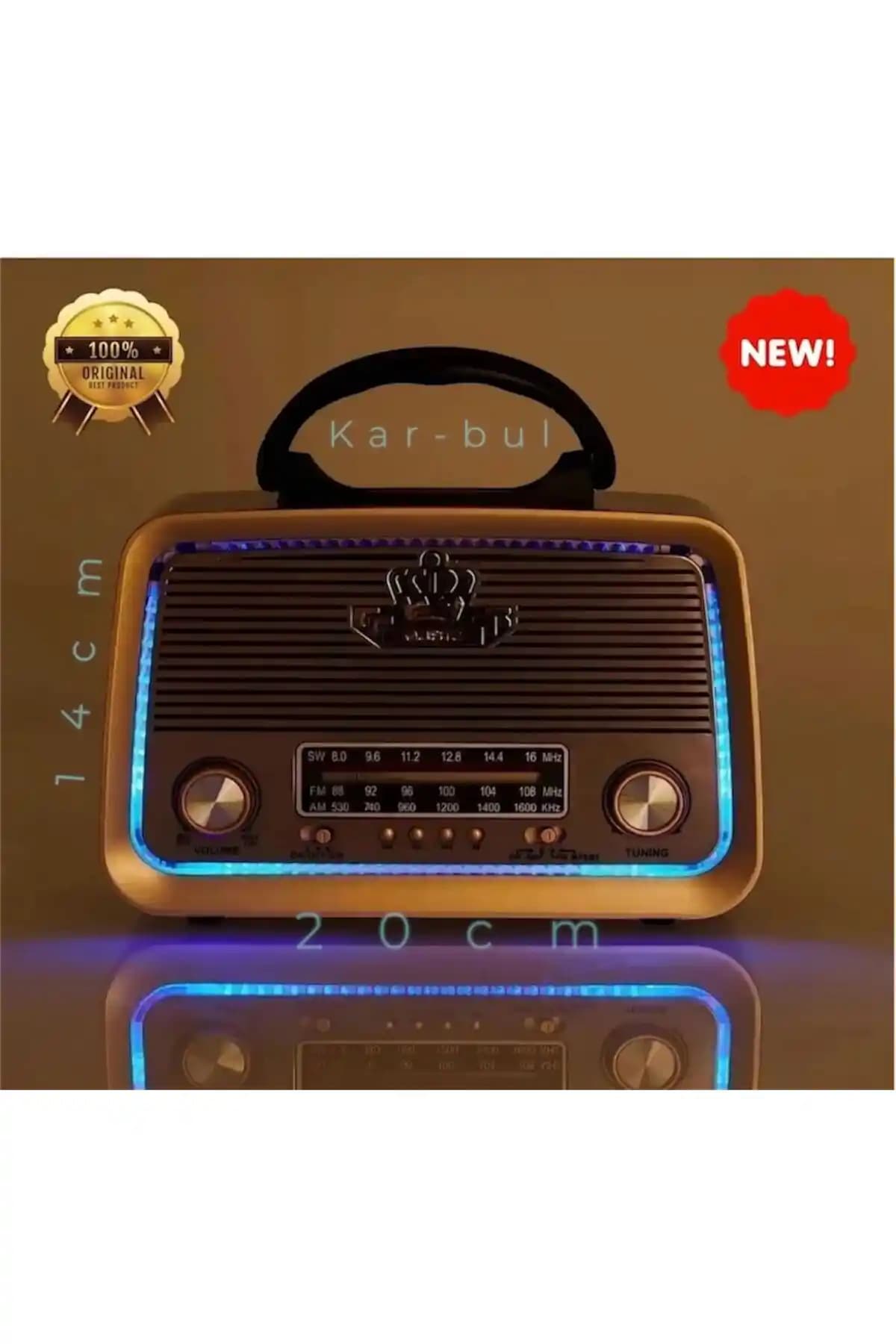 Kar-Bul 301 Nostaljik Bluetooth MP3 Çalar Radyo Müzik Kutusu İncelemesi