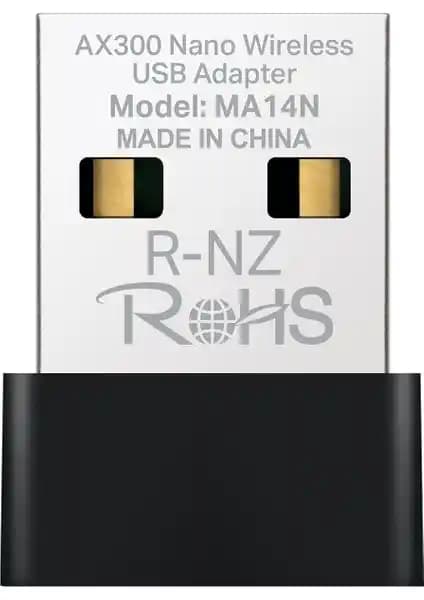 Mercusys MA14N AX300 Mbps Nano USB Wi-Fi 6 Adaptör ile Hızlı ve Güvenilir Kablosuz Bağlantı