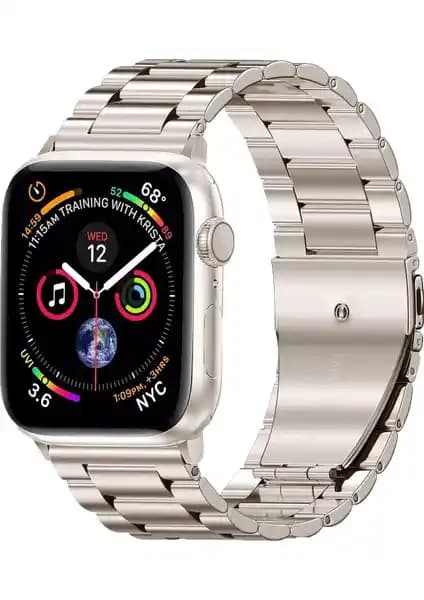 MobaxAksesuar Metal Kordonlar Apple Watch için Şık ve Dayanıklı Saat Aksesuarları