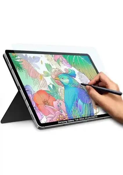 Samsung Galaxy Tab S9 FE Plus için Yüksek Koruma ve Kağıt Hissi Sunan Ekran Koruyucu