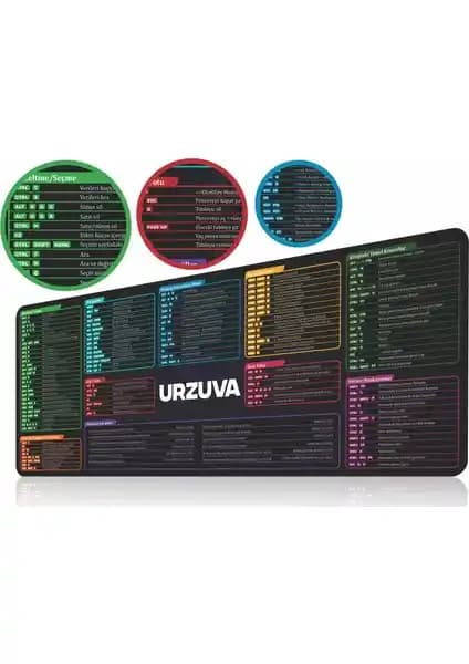 Urzuva Büyük Boy XL Mouse Pad: Ergonomik ve Dayanıklı Çalışma Alanı Aksesuarı