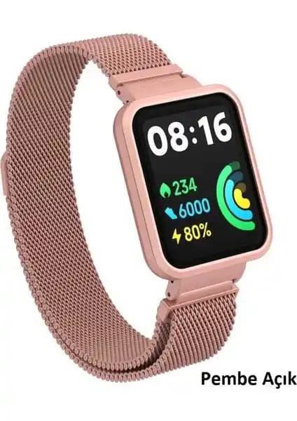 Xiaomi Redmi Watch 2 Lite için MobaxAksesuar Metal Kordon: Estetik ve Dayanıklı Tasarım Özellikleri