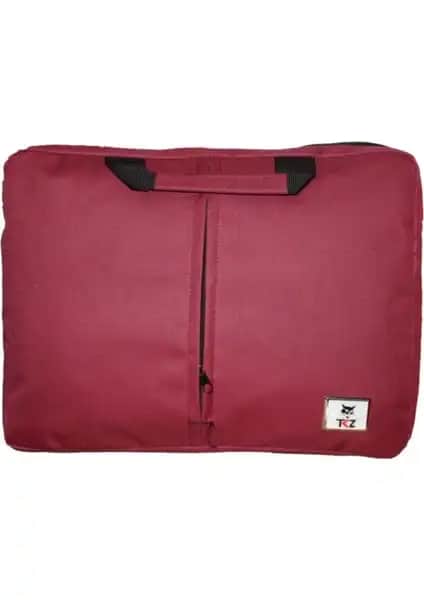 15.6 İnç Laptoplar İçin Şık ve Dayanıklı Bordo Askılı Notebook Çantası