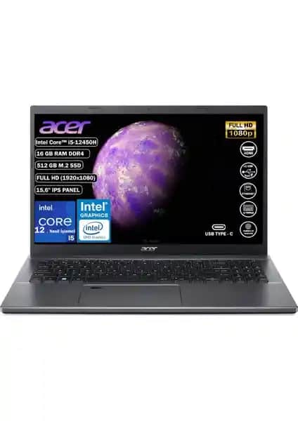 Acer Aspire 5 I5-12450H Dizüstü Bilgisayar: Güçlü Performans ve Şık Tasarım Özellikleri