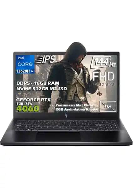 Acer Nitro V 15 ANV15-51: Güçlü Donanım ve Taşınabilirlik Özellikleriyle Oyun ve İş Bilgisayarı