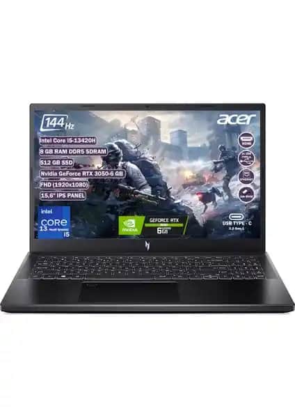 Acer Nitro V 15 ANV15-51 İncelenmesi: Güçlü ve Taşınabilir Oyun Bilgisayarı Özellikleri