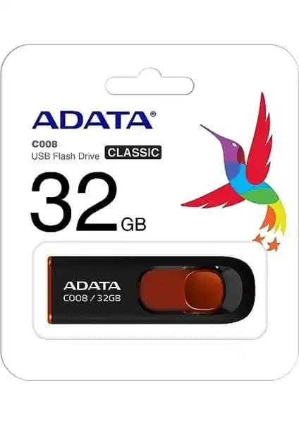 Adata C008 32GB USB Bellek: Şık Tasarım ve Pratik Kullanım Özellikleri
