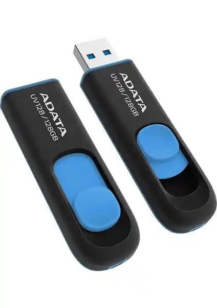 ADATA UV128 128GB USB 3.2 Bellek: Şık Tasarım ve Yüksek Performanslı Taşınabilir Depolama Çözümü