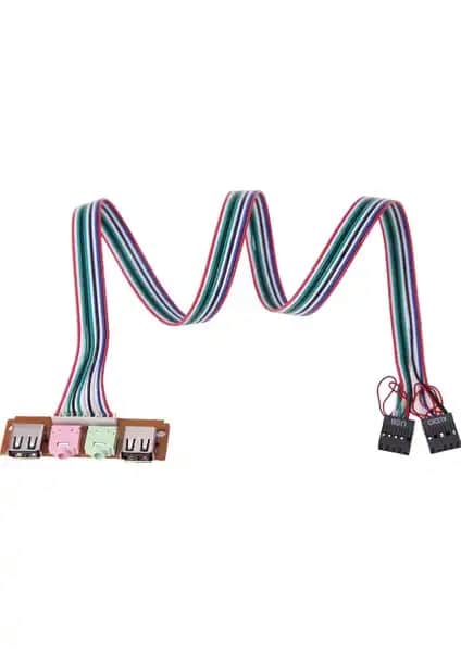 Alfais 4272 Ön Panel 9 Pin USB 2.0 ve 3.5mm Kulaklık Mikrofon Kablosu Özellikleri