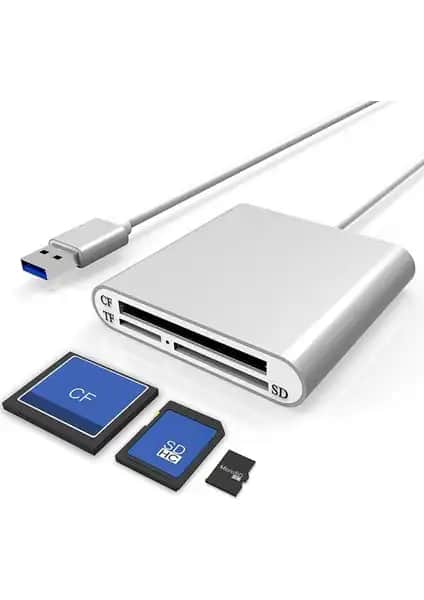 Alfais 4347 USB 3.0 Çok Fonksiyonlu Kart Okuyucu ve Veri Aktarımı Cihazı