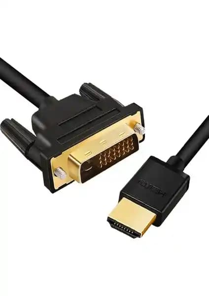Alfais 4633 HDMI to DVI Çift Yönlü Monitör Kablosu 3 Metre Uzunluk ve Yüksek Kalite