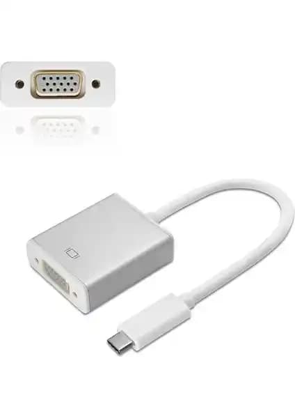 Alfais 4694 USB 3.1 Type C to VGA Adaptör Çevirici ile Eski ve Yeni Teknolojileri Birleştirin