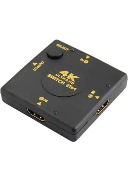 Alfais 4860 4K Ultra HD Destekli HDMI Çoklayıcı Switch Entegre Çoklu Cihaz Bağlantısı