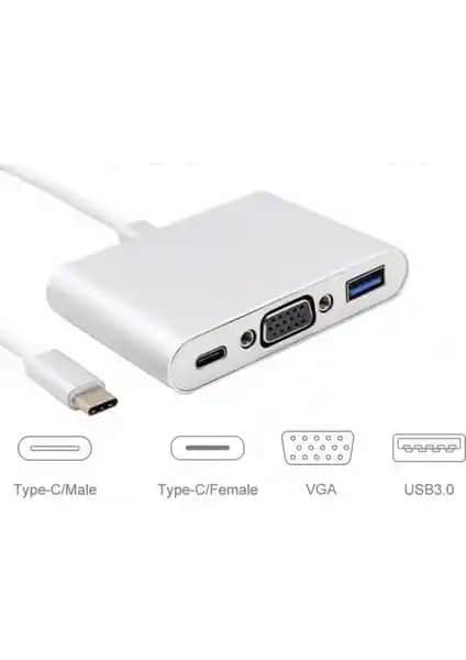 Alfais 4961 USB 3.1 Type C to VGA ve USB 3.0 Adaptör Özellikleri ve Kullanım Alanları