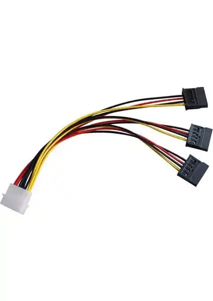 Alfais 5101 Üçlü 3 Port IDE Molex Sata Güç Kablosu Detaylı İnceleme ve Kullanım Alanları