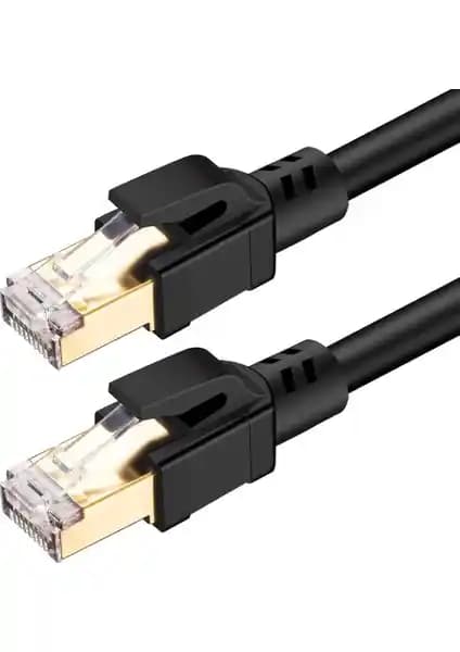 Alfais 5213 Cat8 Ethernet Kablosu 0.5m 40GBPS Yüksek Hızlı ve Güvenilir Bağlantı