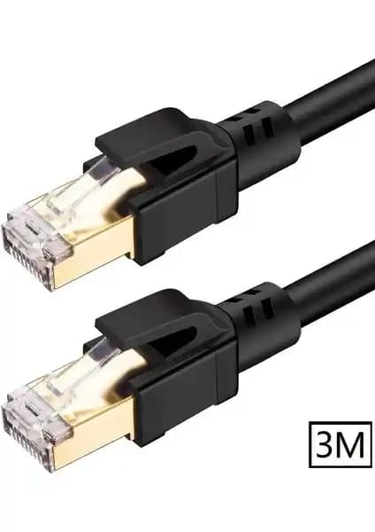 Alfais 5215 Cat8 3m Kablosu 2000MHz Bant Genişliği ile Yüksek Hızlı Bağlantı