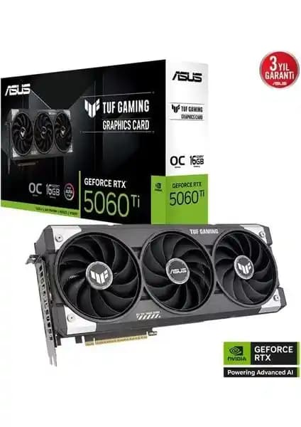 ASUS 16GB TUF Gaming RTX 5060 Ti GDDR7 Ekran Kartı Performans ve Dayanıklılık Özellikleri