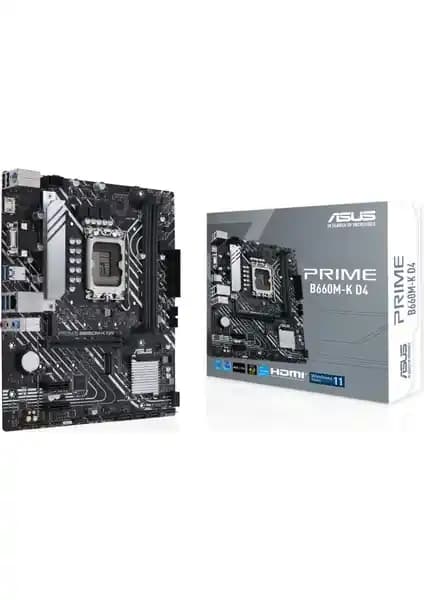 Asus Prime B660M-K D4 Anakart: Yüksek Performans ve Güvenilirlik İçin Modern Çözüm