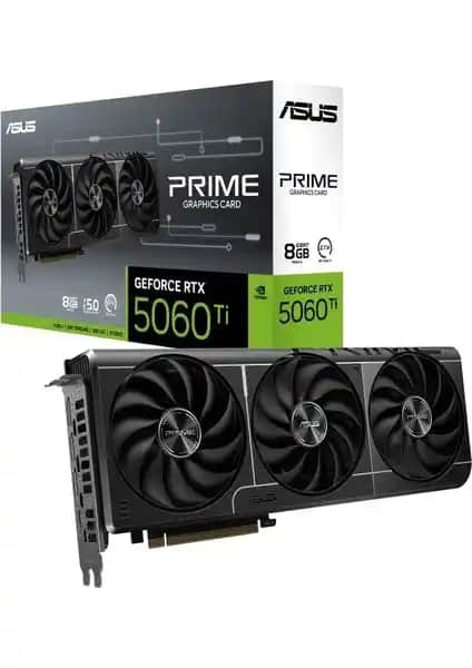 ASUS PRIME-RTX5060TI-O8G: Yüksek Performans ve Yenilikçi Tasarım ile Güçlü Oyun Deneyimi