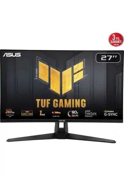 Asus TUF Gaming VG27AQM1A Monitör: Yüksek Performans ve Gelişmiş Özellikler