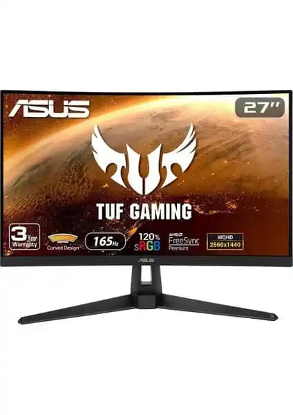 Asus Tuf Gaming VG27WQ1B Kavisli Oyuncu Monitörü 165Hz ve HDR10 Teknolojisi ile Yüksek Performans