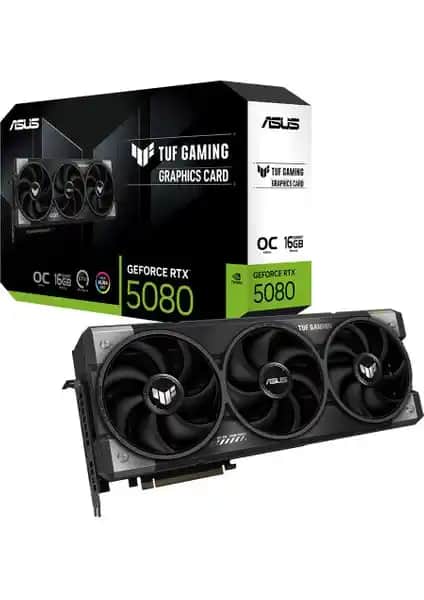 ASUS TUF RTX 5080 O16G GAMING: Yüksek Performans ve Dayanıklılık Sunan Güçlü Ekran Kartı