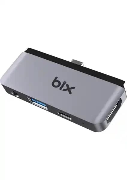 Bix BX16HB Çok Fonksiyonlu Type-C Adaptör: Çok Yönlü Bağlantı ve Yüksek Performans