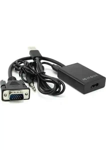 Bst 2067 VGA to HDMI Dönüştürücü Yüksek Kaliteli Görüntü ve Ses Deneyimi Sağlar