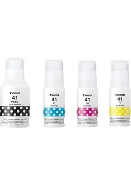 Canon Gİ-41 Pixma G3460 Mürekkep Seti Yüksek Kapasiteli ve Güvenilir Orijinal Ürün