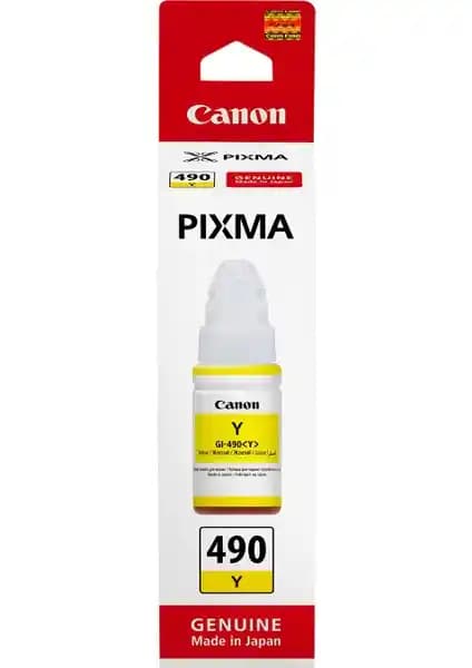 Canon GI-490 Y Orijinal Sarı Mürekkep Kartuşu: Yüksek Kalite ve Güvenilirlik