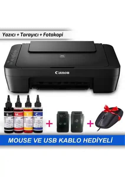 Canon Pixma E414 Çok Fonksiyonlu Yazıcı ve Ekstra Ürünler İncelemesi