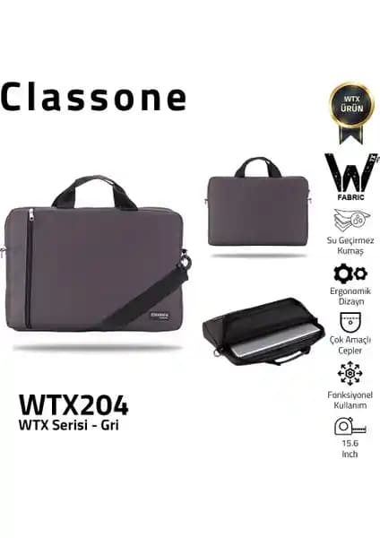 Classone WTX204 Wtxpro Serisi 15.6 İnç Uyumluluğu ve Dayanıklı Su Geçirmez Sırt Çantası