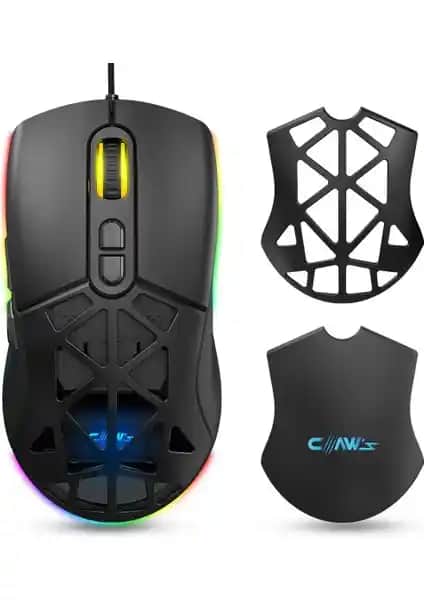 Claw's Nexus X1 12800 DPI RGB Gaming Mouse ile yüksek performans ve dayanıklılık