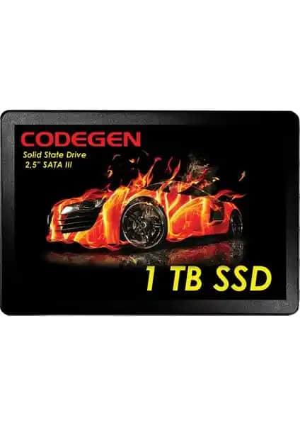 Codegen 1TB SATA 3 SSD ile Yüksek Performans ve Güvenilirlik Sağlayan Gelişmiş Depolama Çözümü