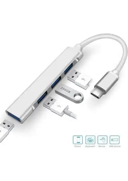 Comse Macbook 4 Port USB 3.0 Hub: Yüksek Hızlı Çoklayıcı ve Taşınabilir USB Çözümü