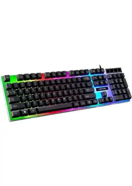 Concord C-59+ RGB LED Gaming Klavye: Şık Tasarım ve Gelişmiş Özelliklerle Oyun Deneyimini Artırır