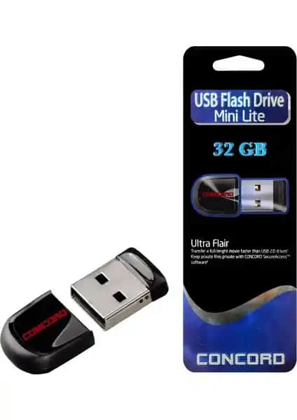 Concord USB Flash Bellek 32GB Mini Lite: Taşınabilirlik ve Hızın En İyi Buluşması