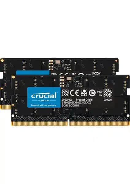 Crucial 32GB DDR5 Notebook RAM 4800MHz yüksek performans ve enerji verimliliği sağlıyor