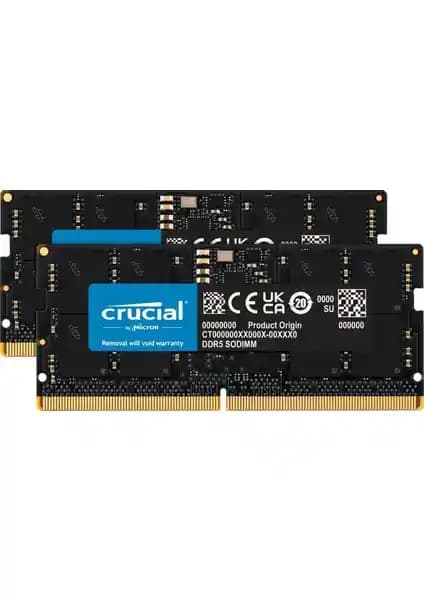 Crucial 32GB DDR5 Notebook RAM 4800MHz yüksek performans ve enerji verimliliği sağlıyor