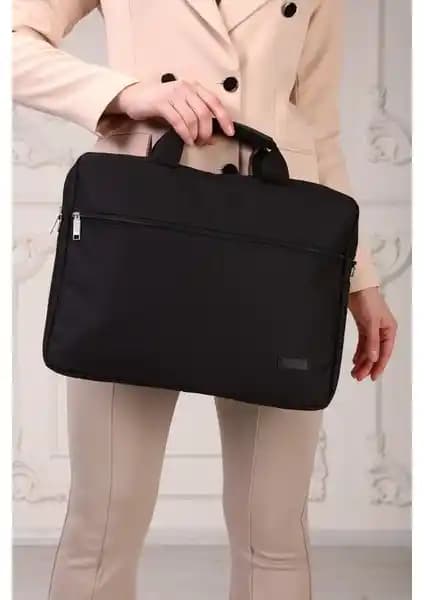D'Vers 15.6 İnç Siyah Evrak Bilgisayar Notebook Çantası: İşlevsel ve Şık Tasarım