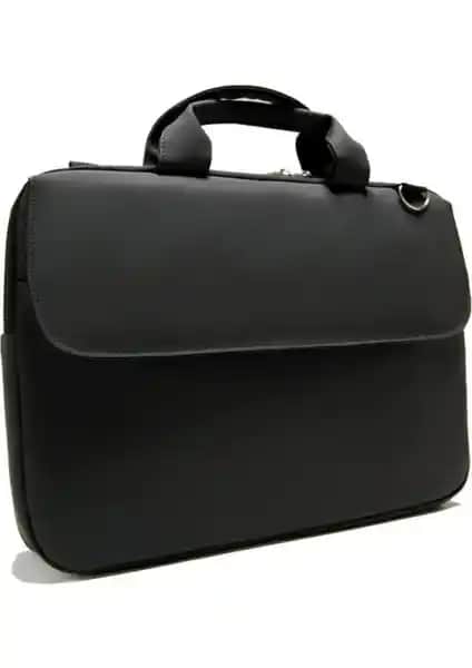D'Vers Siyah MacBook Çantası Darbe Emici ve Şık Tasarım ile Günlük Kullanım İçin Uygun