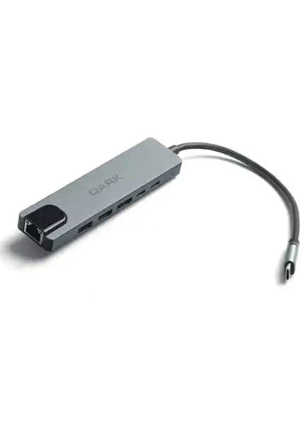 Dark DK-AC-U31X47 Çok Fonksiyonlu USB Type-C Hubu 4K HDMI Ethernet ve Şarj Özellikleriyle