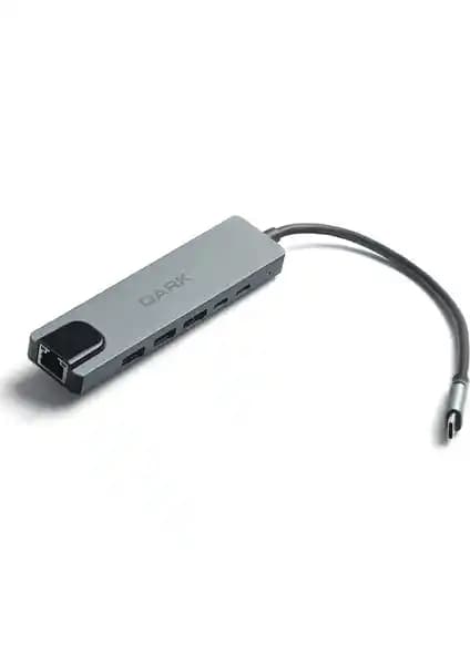 Dark DK-AC-U31X47 Çok Fonksiyonlu USB Type-C Hubu 4K HDMI Ethernet ve Şarj Özellikleriyle