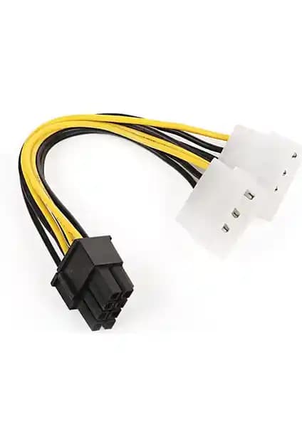 Dark DK-CB-P104 2x Molex 4Pin'den 6+2Pin PCI-E Dönüştürücü Kablo Performans ve Güç Birliği